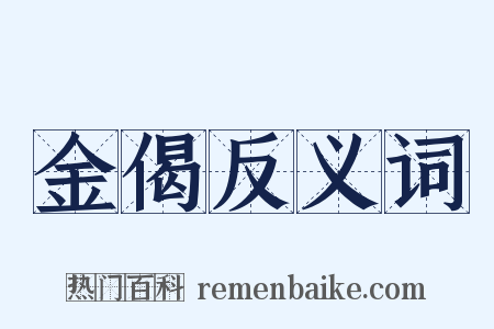 金偈反义词是什么意思的图片